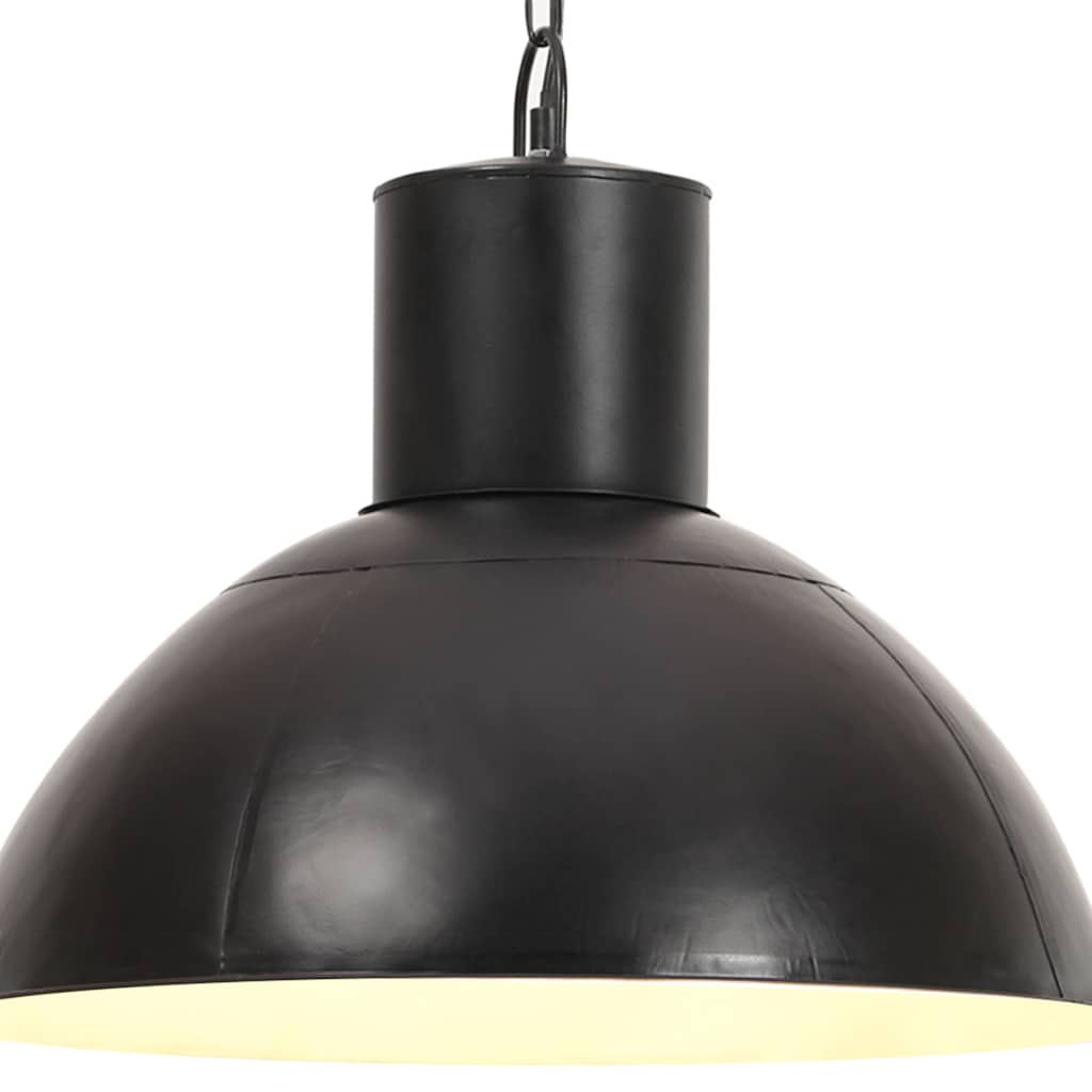 vidaXL Závěsné svítidlo 25 W černé kulaté 48 cm E27