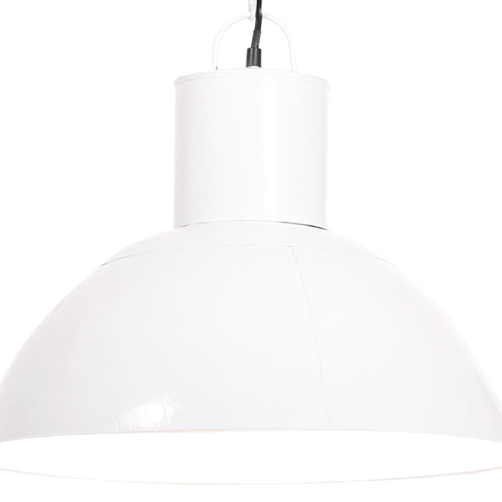 vidaXL Lampă suspendată, 25 W, alb, rotund, 48 cm, E27 vidaXL imagine noua 2022