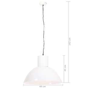 Závěsné svítidlo 25 W bílé kulaté 48 cm E27 - obrázek 9