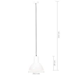 Závěsné svítidlo 25 W bílé kulaté 28,5 cm E27 - obrázek 9