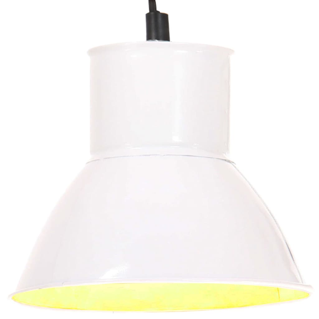 vidaXL Lampă suspendată, 25 W, alb, rotund, 17 cm E27 vidaXL