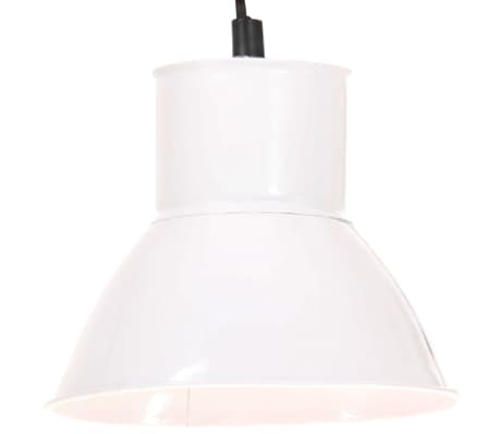 vidaXL Pakabinamas &scaron;viestuvas, baltas, 17cm, 25W, apskritas, E27