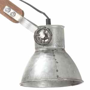 Nástěnná lampa industriální styl stříbrná kulatá E27 - obrázek 6