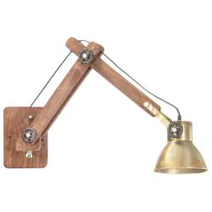Nástěnná lampa industriální styl mosazná kulatá E27 - obrázek 2
