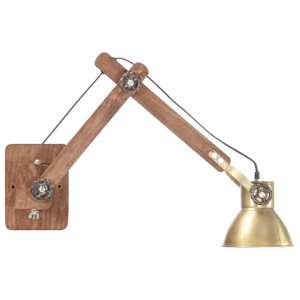 Nástěnná lampa industriální styl mosazná kulatá E27 - obrázek 4