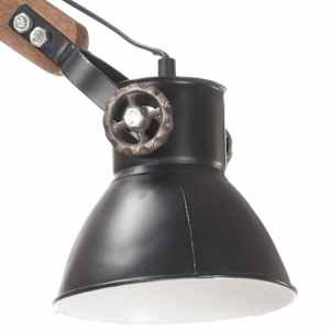 Nástěnná lampa industriální styl černá kulatá E27 - obrázek 6