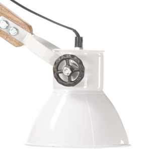 Nástěnná lampa industriální styl bílá kulatá E27 - obrázek 6