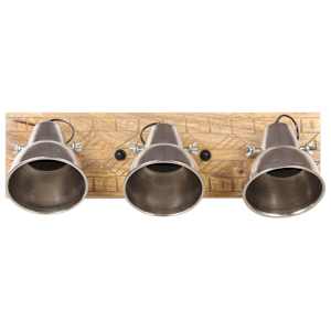 Industriální nástěnná lampa stříbrná 70 x 23 cm E27 mangovník - obrázek 4