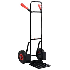 vidaXL teleskoopne k&auml;sik&auml;ru, 200 kg, must ja punane