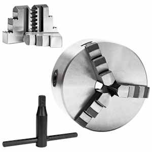 3čelisťové samostředící sklíčidlo soustruh 125 mm ocel K11 125 - obrázek 2