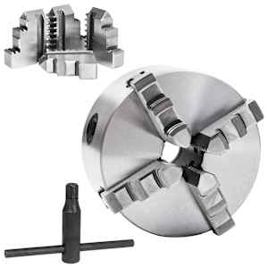4čelisťové samostředící sklíčidlo soustruh 125 mm ocel K12 125 - obrázek 2