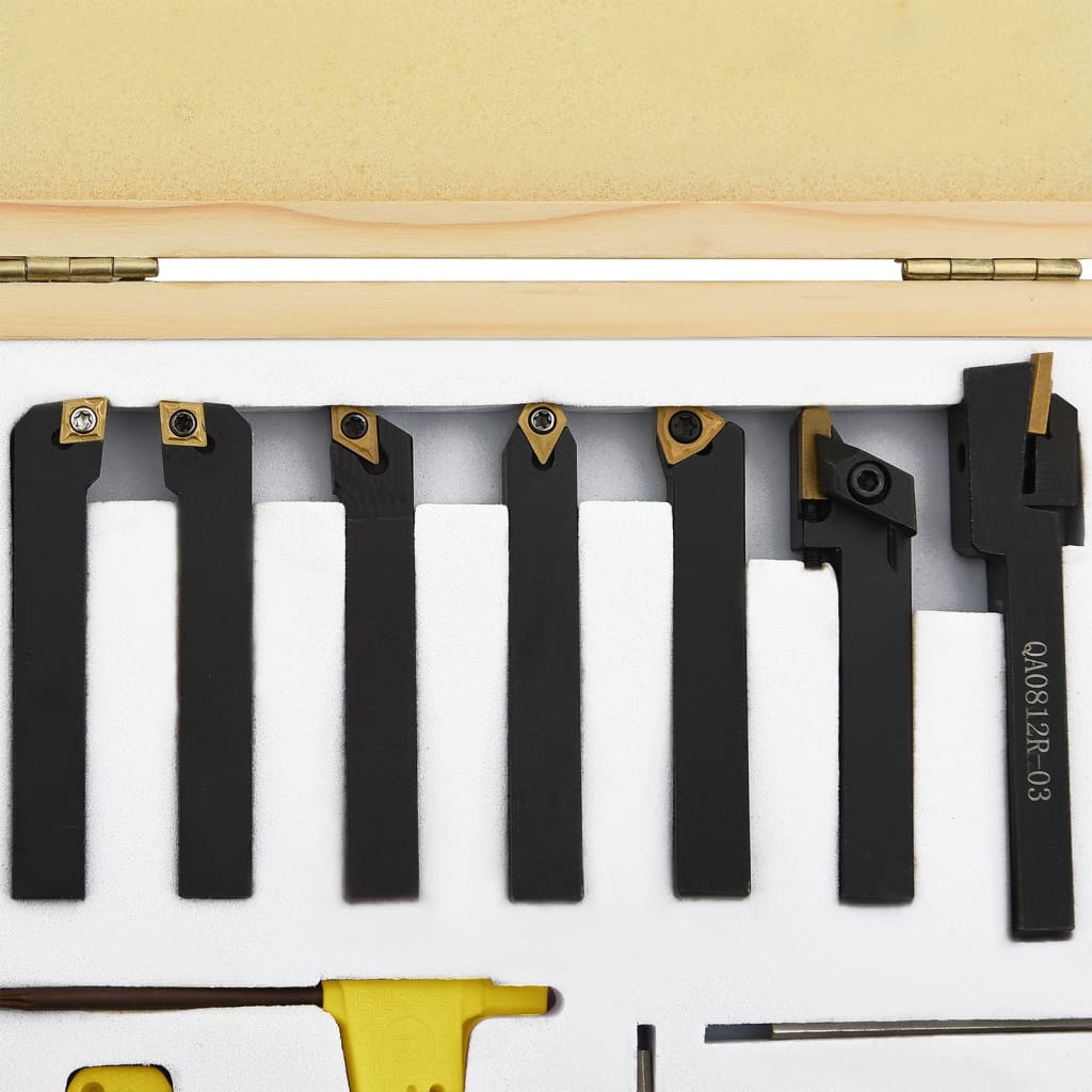 12dílné nože s vyměnitelnými plátky pro soustruh 8 x 8 mm 70 mm