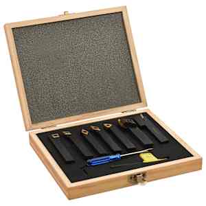 12dílné nože s vyměnitelnými plátky pro soustruh 12x12 mm 80 mm - obrázek 1