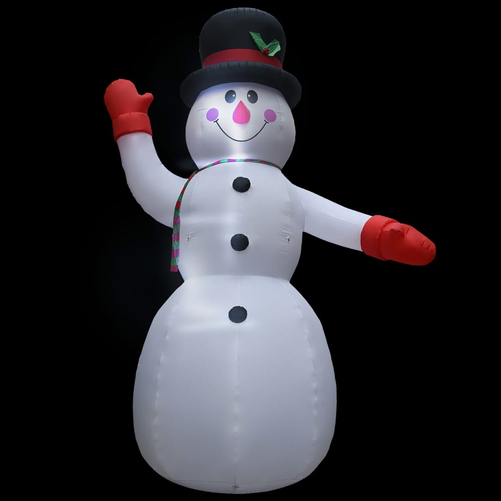 vidaXL Kerstsneeuwpop opblaasbaar met hogedrukventilator XXL 10 m