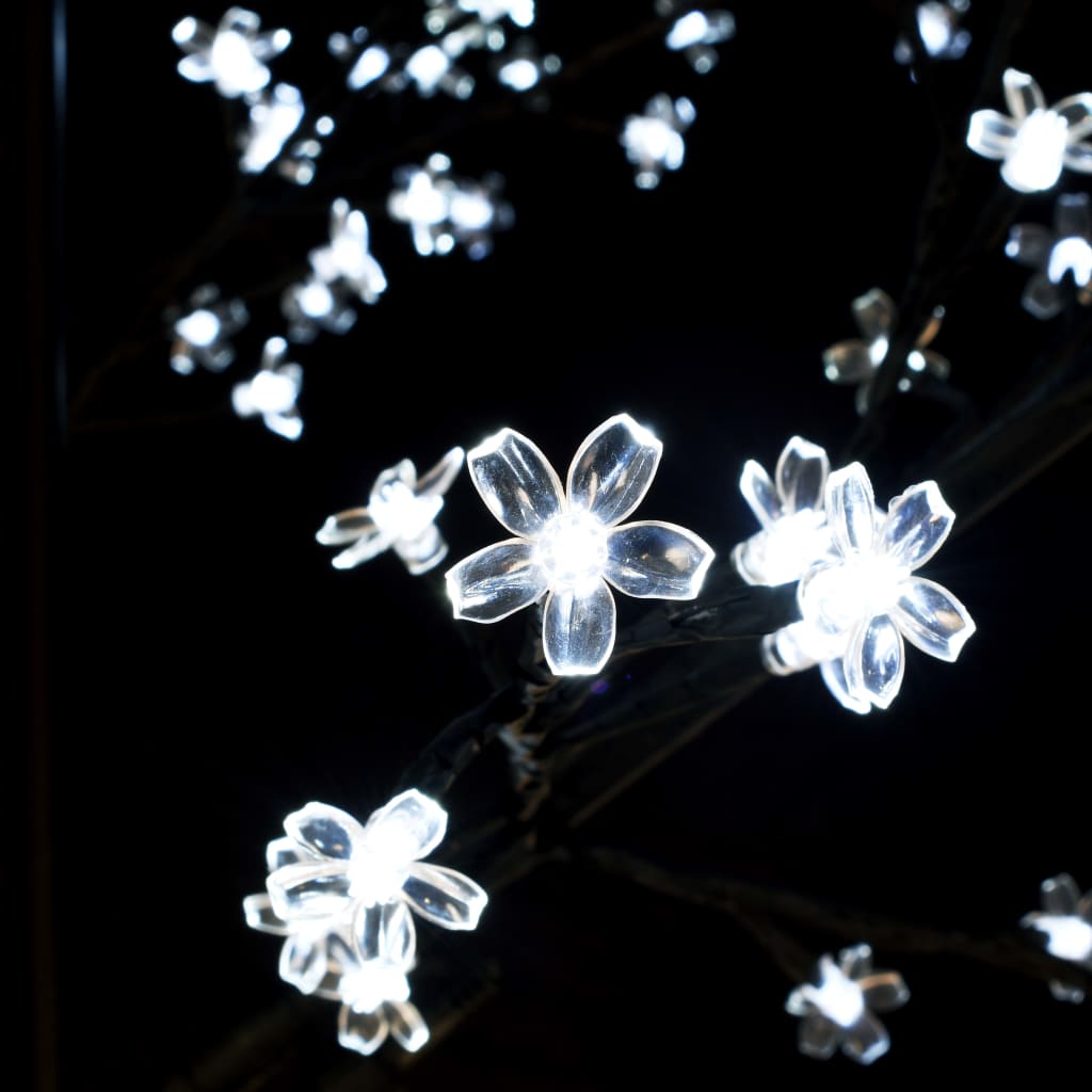 Cseresznyevirágos karácsonyfa 220 db hideg fehér LED-del 220 cm 