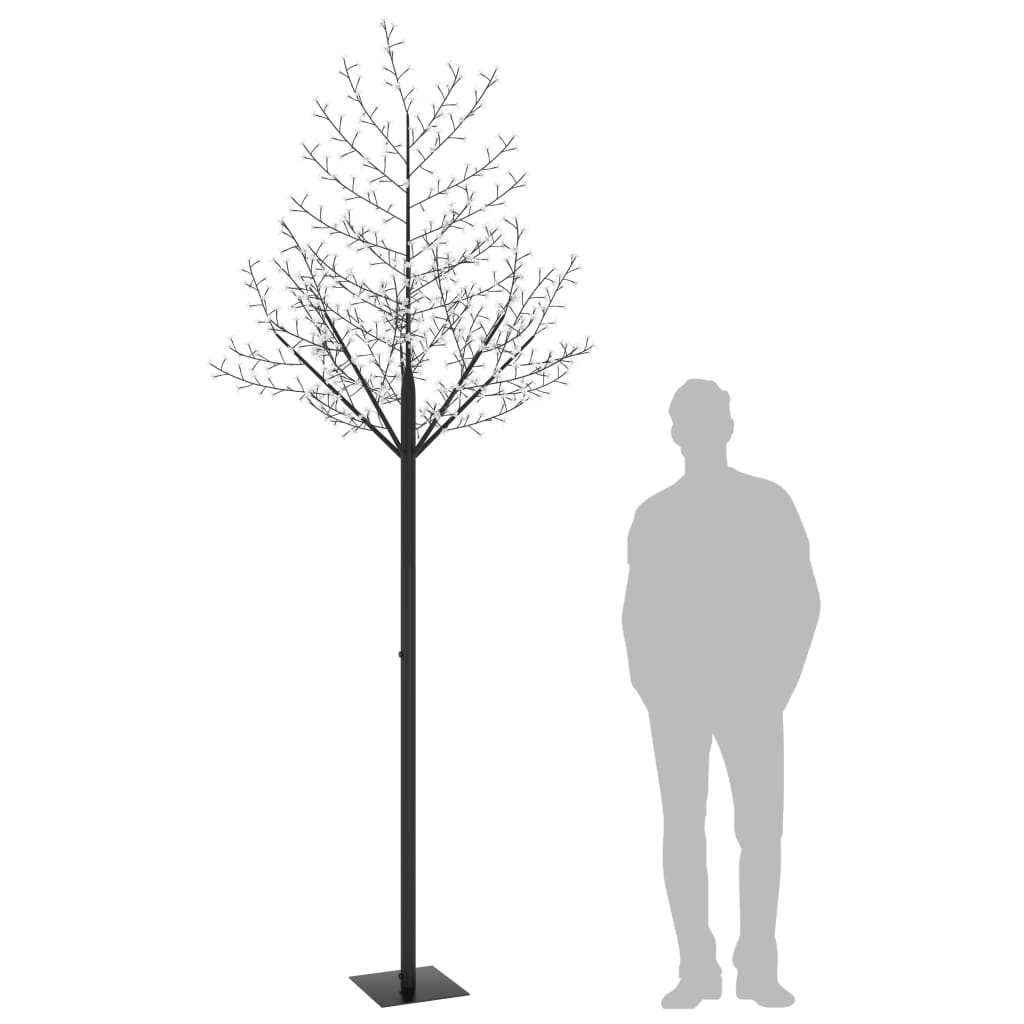 

vidaXL Kerstboom 600 LED's warmwit licht kersenbloesem 300 cm