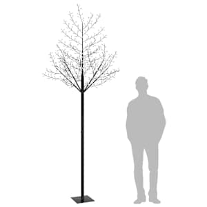 vidaXL Božično drevesce s 600 LED lučkami češnjevi cvetovi 300 cm