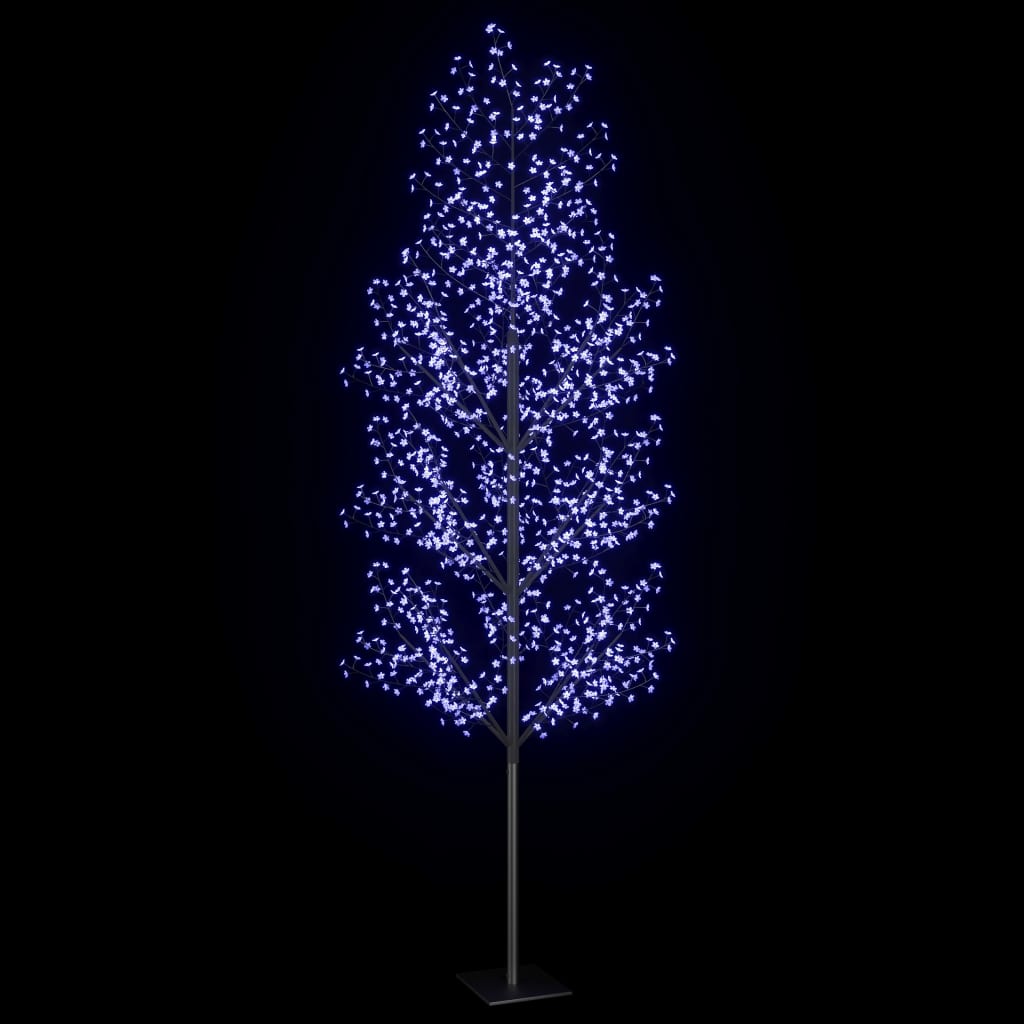 Cseresznyevirágos karácsonyfa 1200 db kék LED-del 400 cm 
