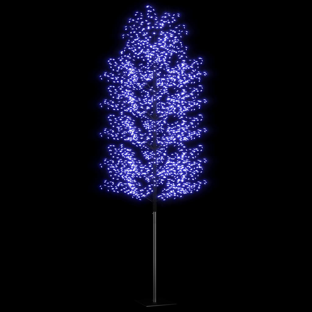 Cseresznyevirágos karácsonyfa 2000 db kék LED-del 500 cm 