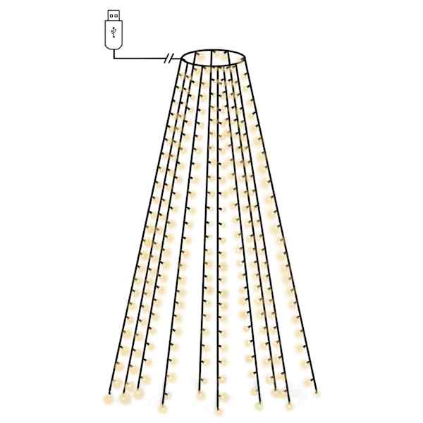 vidaXL kuusetuled, v&otilde;rk, 250 LEDi, 250 cm