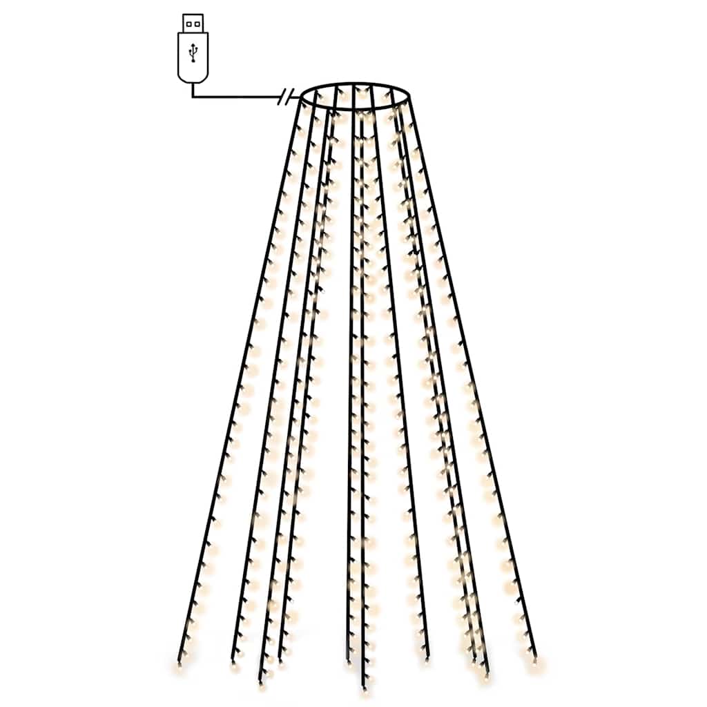 vidaXL Světelná síť na vánoční stromek s 300 LED diodami 300 cm