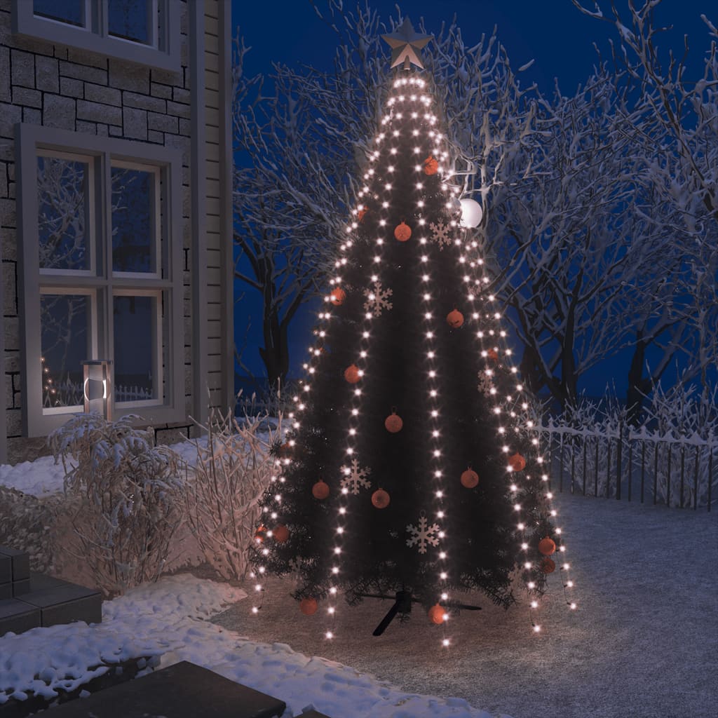 vidaXL Instalație lumini brad de Crăciun cu 300 LED-uri, 300 cm vidaXL imagine noua 2022