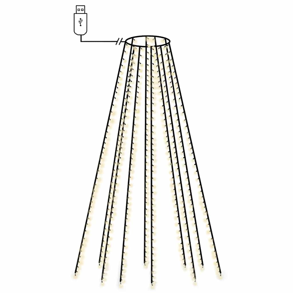 vidaXL Svetelná sieť na vianočný stromček 400 LED, 400 cm