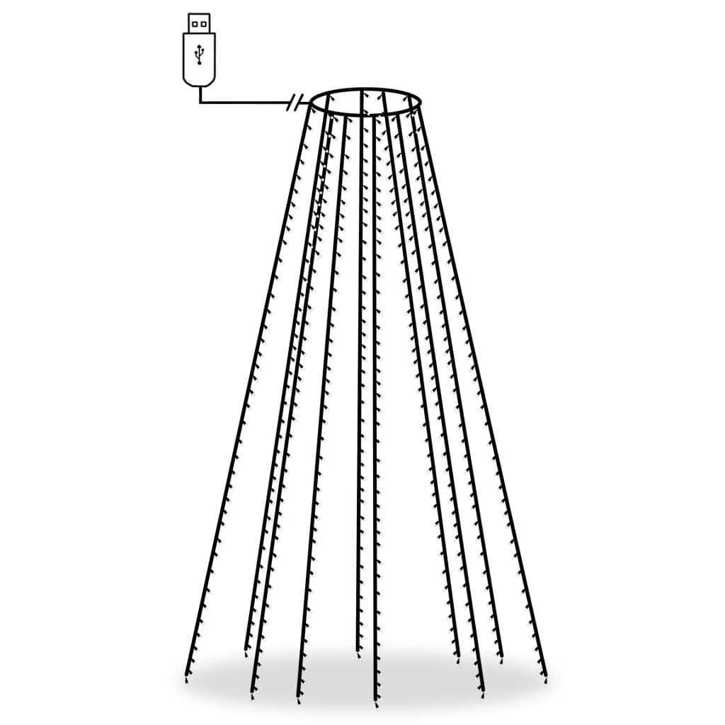 400 LED-es karácsonyi fényháló 400 cm