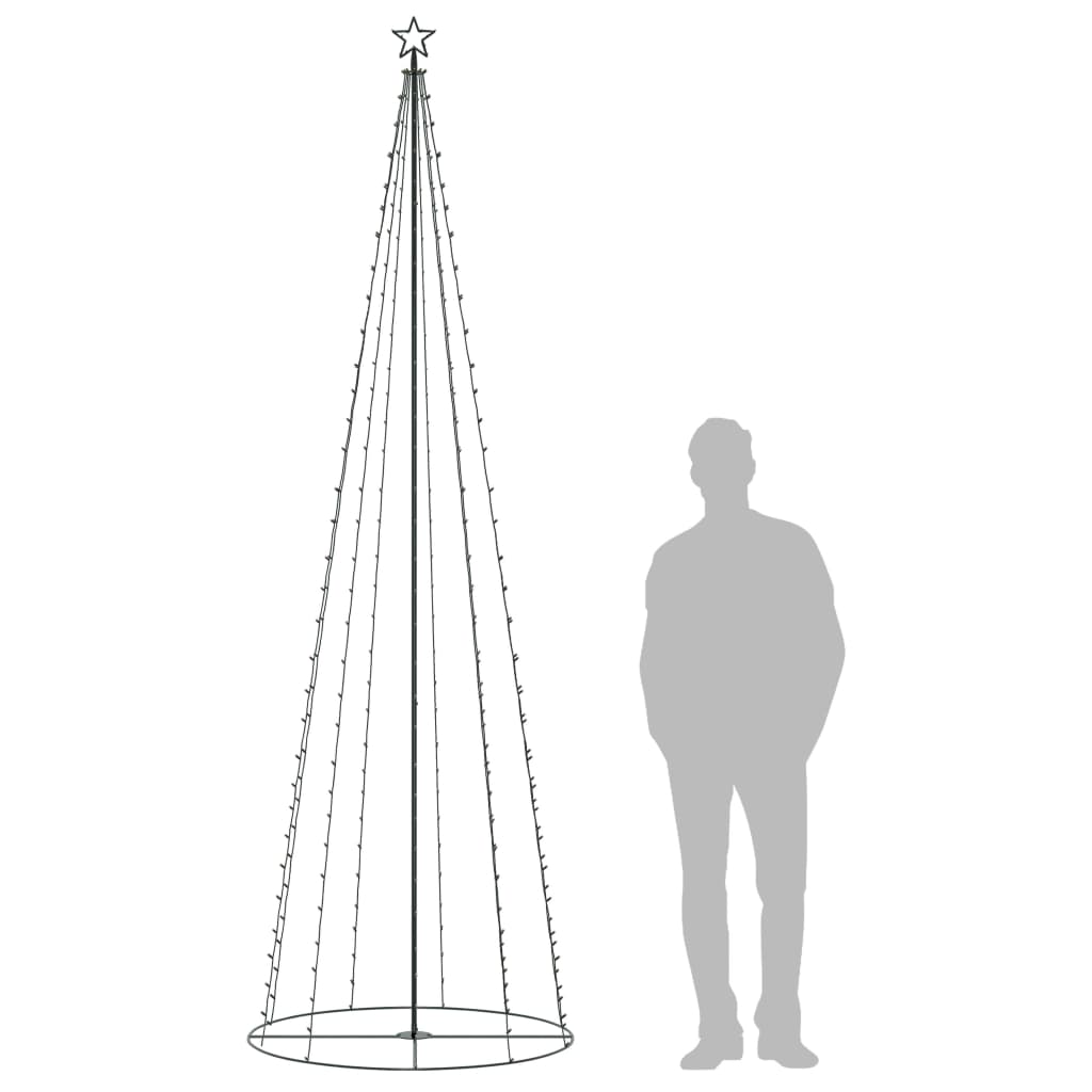 

vidaXL Kegelkerstboom 330 LED's 100x300 cm warmwit