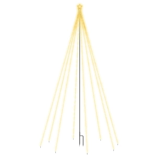vidaXL LED-valguskettidega j&otilde;ulupuu &otilde;ue 400 LEDi, 2,5 m