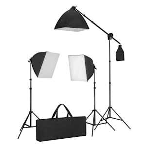 Fotostudio set se softboxy a fotopozadím - obrázek 3