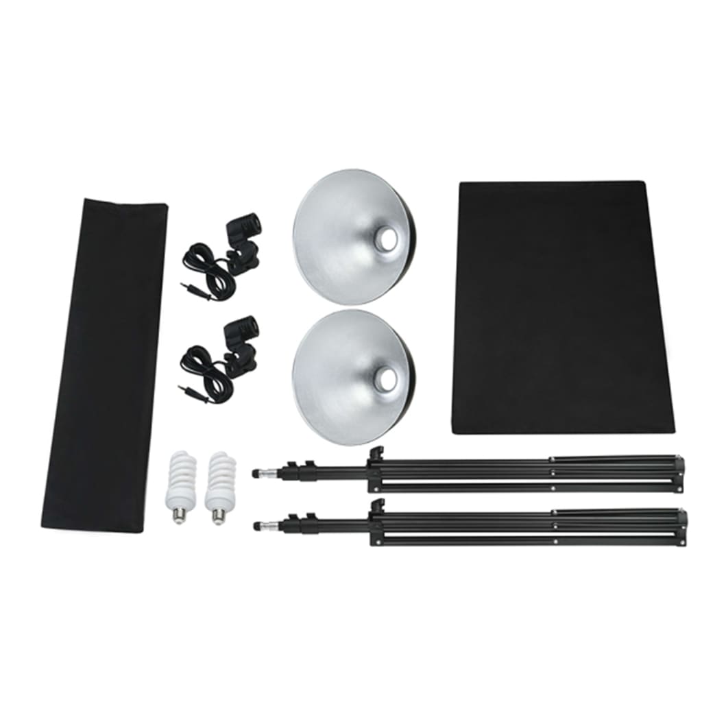 

vidaXL Fotostudioset met studiolamp, achtergrond en reflector