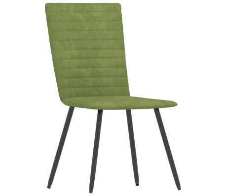 vidaXL Valgomojo kėdės, 6vnt., žalios spalvos, aksomas (287806+287807)