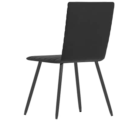 vidaXL 6x Esszimmerstuhl Schwarz Samt Küchenstuhl Polsterstuhl Stuhl