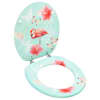 vidaXL WC prill-laud kaanega, MDF, flamingodisainiga