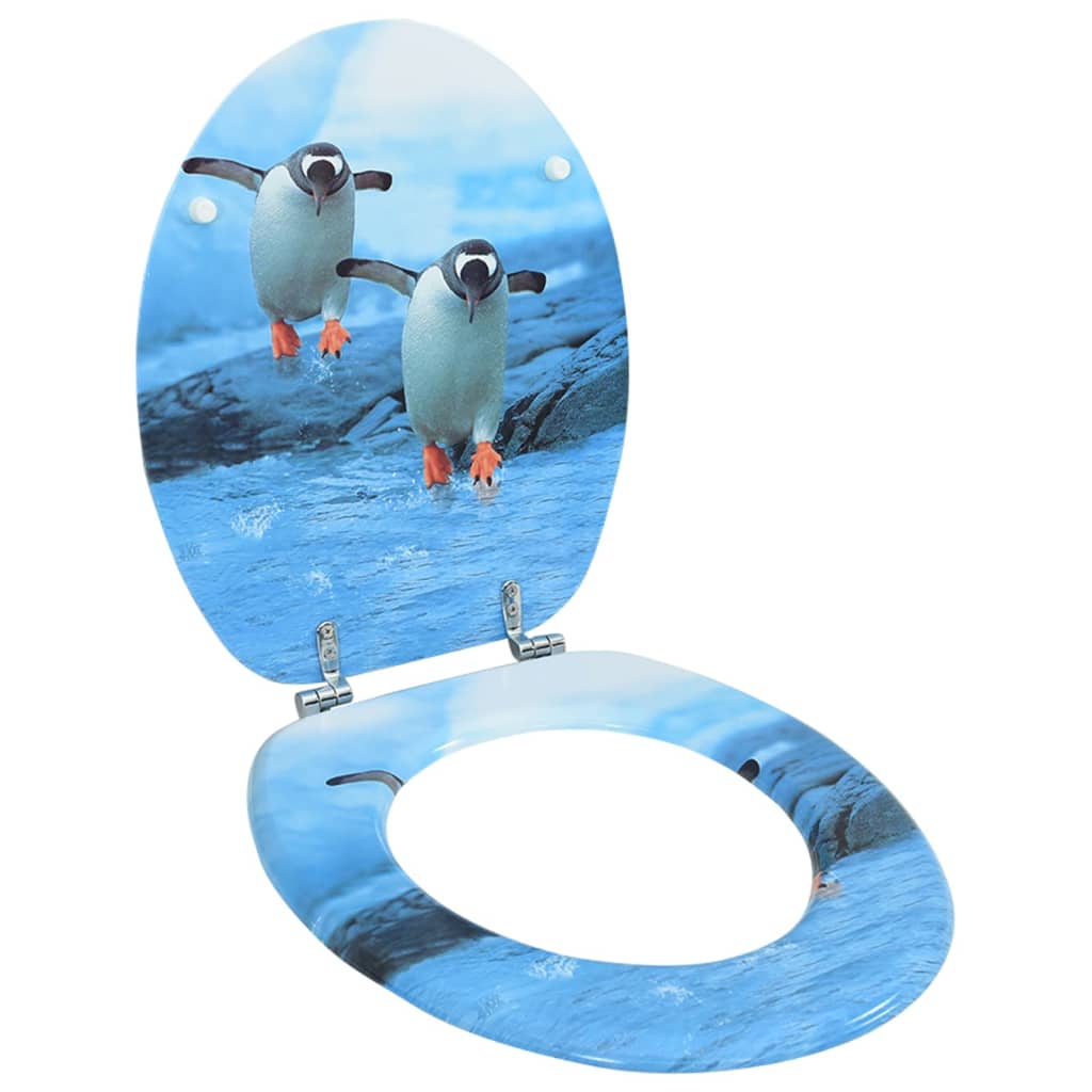 vidaXL Capac WC, MDF, model pinguini vidaXL