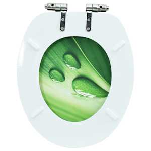 WC sedátko s funkcí pomalého sklápění MDF zelená vodní kapka - obrázek 7
