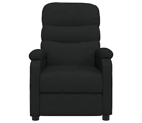 vidaXL Fauteuil de massage Noir Tissu