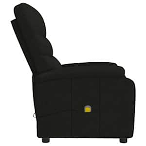 Masážní křeslo černé textil - obrázek 4