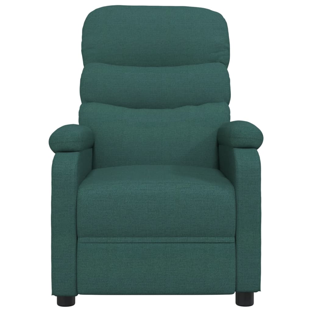 vidaXL Massagestoel stof donkergroen