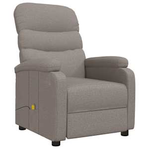 Masážní křeslo taupe textil - obrázek 2