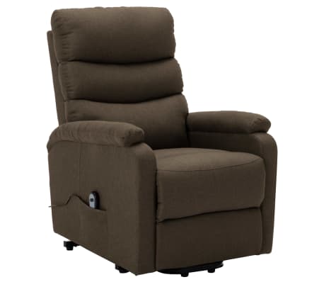 vidaXL Fauteuil Marron Tissu