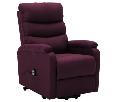 vidaXL Sillón elevable tela morado