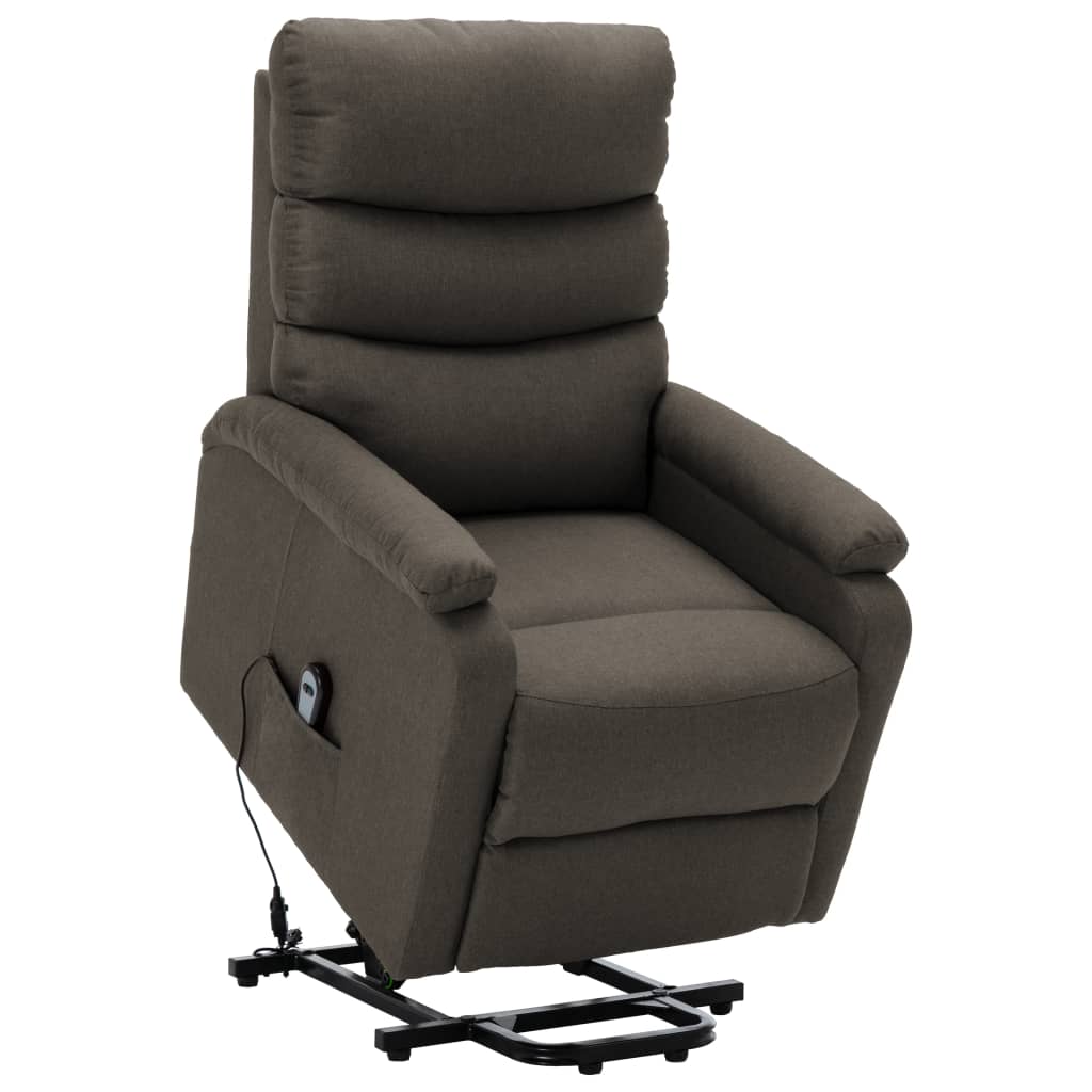 vidaXL Aufstehsessel Taupe Stoff