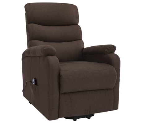 vidaXL Sta-op-massagestoel stof bruin