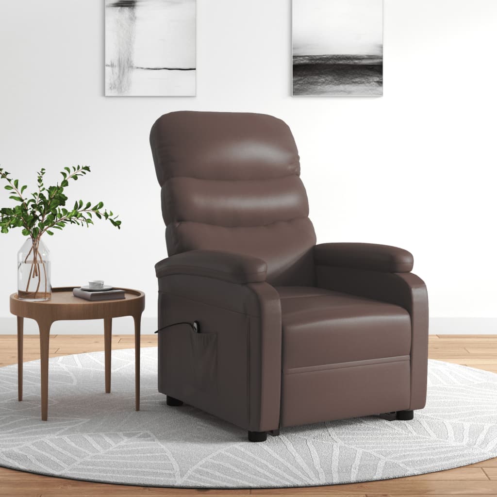 Fauteuil Marron Similicuir
