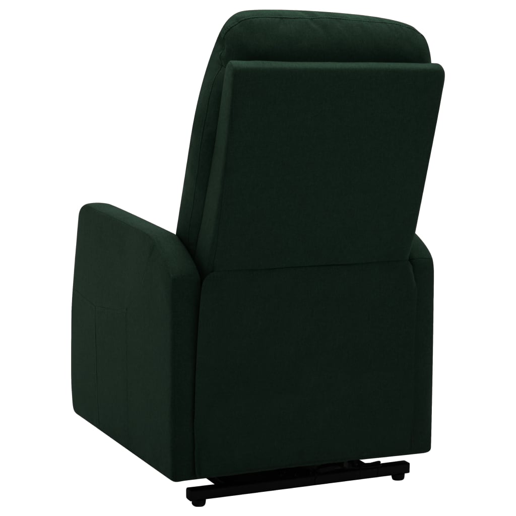 Atsistojantis atlošiamas masažinis krėslas, žalias, audinys | Stepinfit