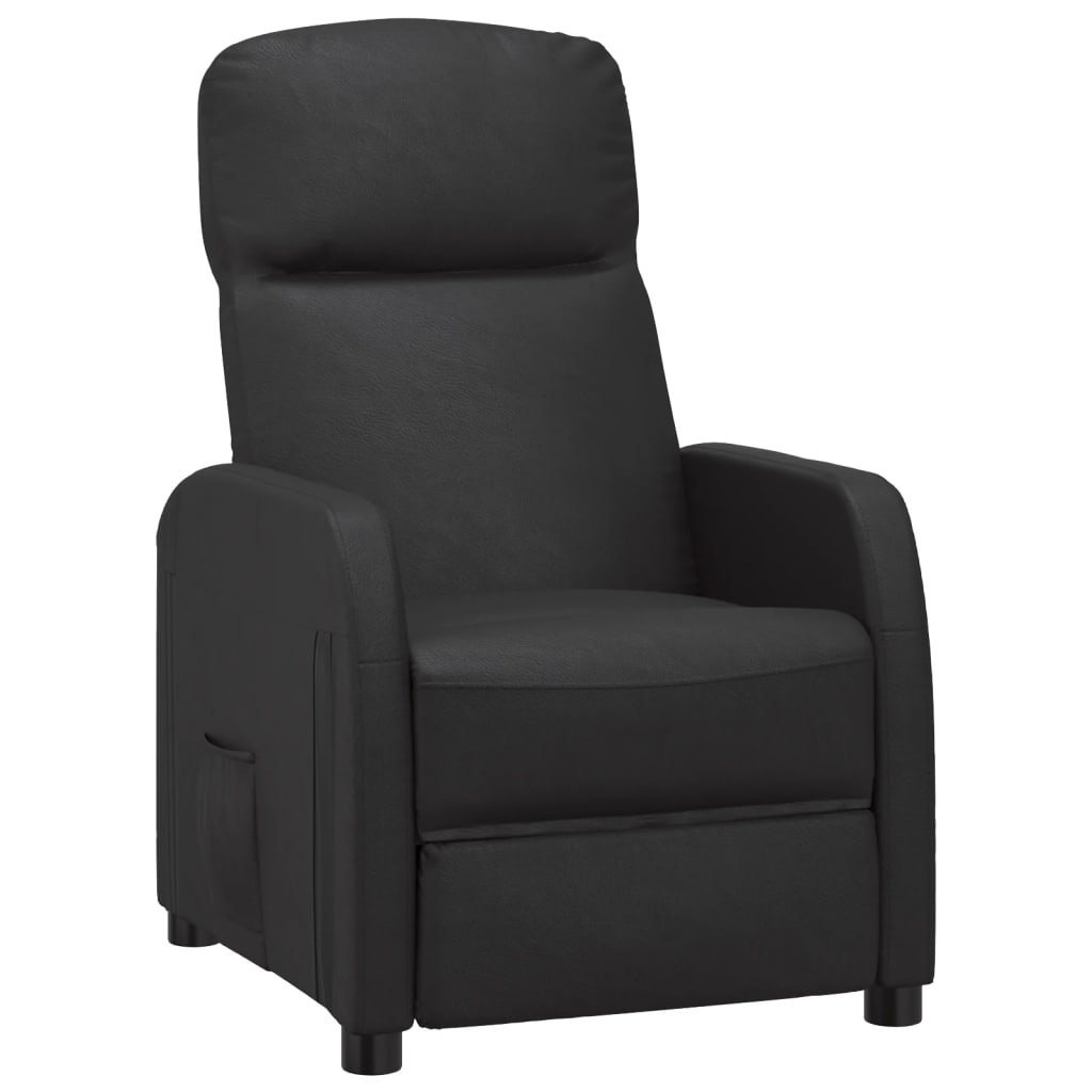 

vidaXL Reclining Chair Black Faux Leather