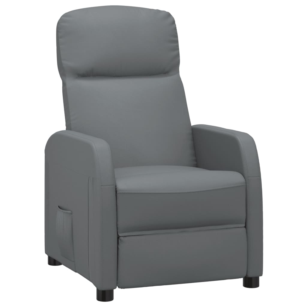 Fauteuil inclinable Anthracite Similicuir