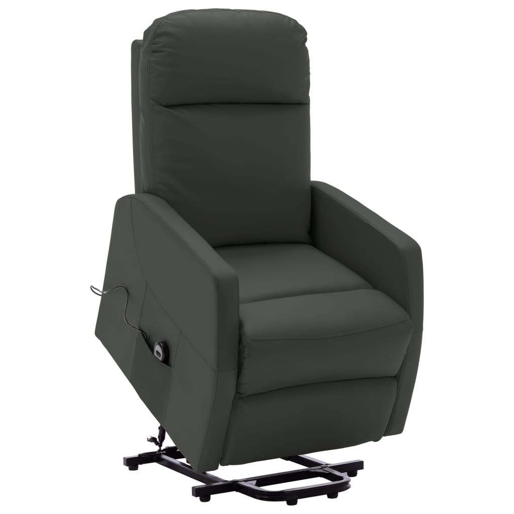 vidaXL Stand-up Recliner Anthracite Faux Leather